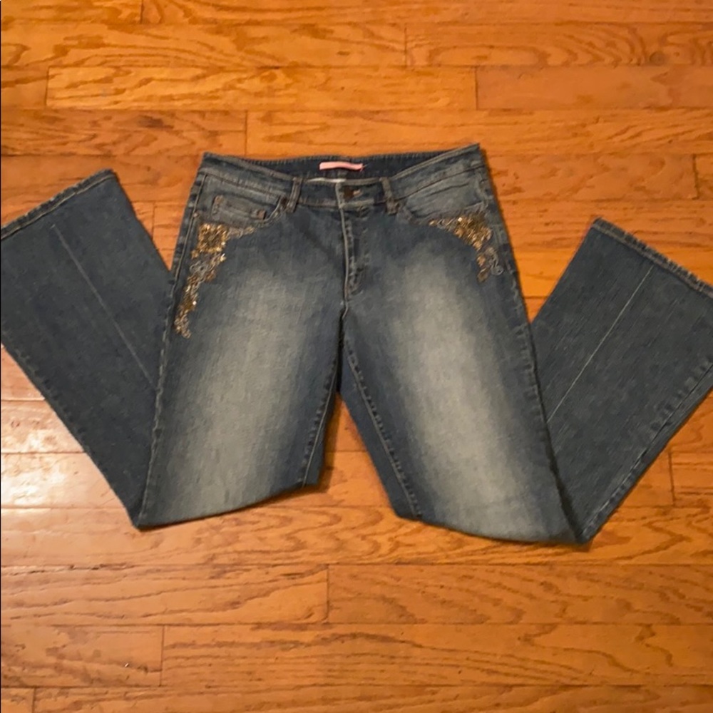 PRE-OWNED WOMEN’S GIANNI BINI FLARE LEG JEANS - Picture 10 of 12